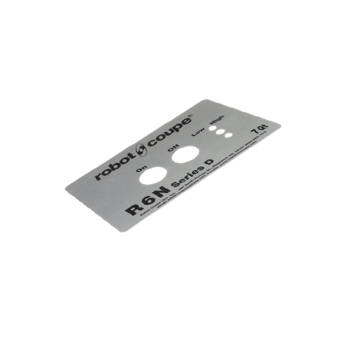 (D) Front Data Plate R6N