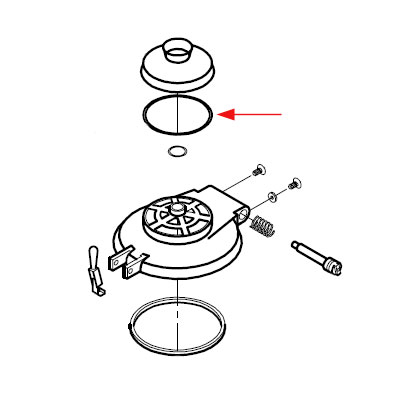 O Ring Trans Lid Cover